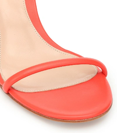 Shop Gianvito Rossi Byblos 60 Leather Sandals In Orange