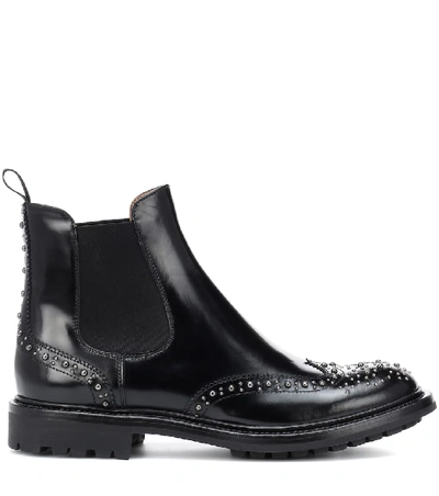 Shop Church's Ketsby Embellished Leather Chelsea Boots In Black