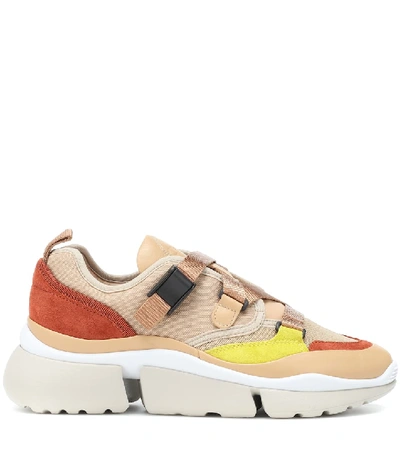 Shop Chloé Sonnie Sneakers In Multicoloured