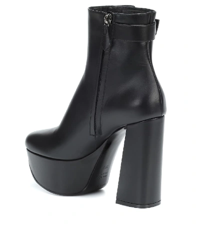 Shop Nicholas Kirkwood Miri Platform Leather Ankle Boots In Black
