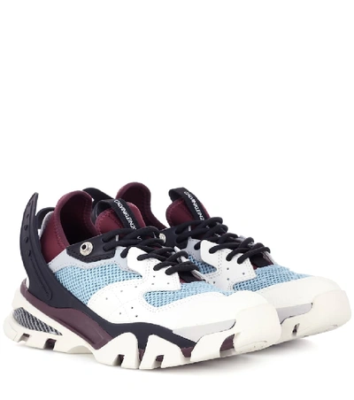 Shop Calvin Klein 205w39nyc Carla Leather Sneakers In Multicoloured