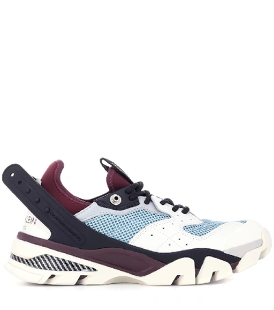 Shop Calvin Klein 205w39nyc Carla Leather Sneakers In Multicoloured