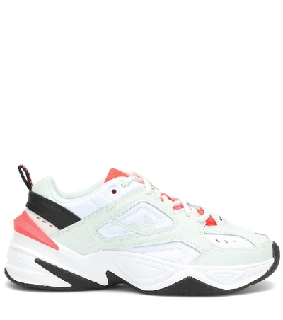 Nike M2k Tekno Leather And Mesh Sneakers In White | ModeSens