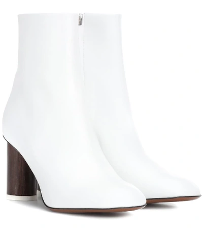 Shop Neous Spath Leather Ankle Boots In White