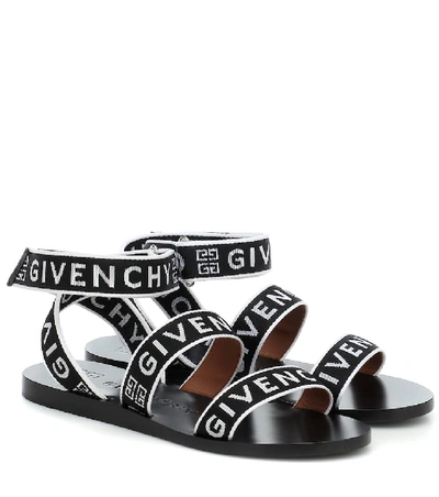 Shop Givenchy 4g Logo Sandals In Black