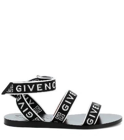 Shop Givenchy 4g Logo Sandals In Black