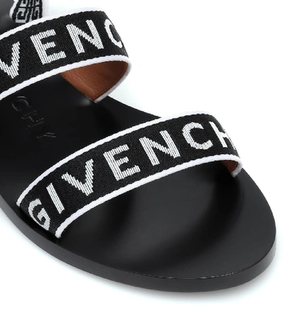 Shop Givenchy 4g Logo Sandals In Black