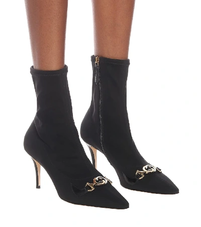 Shop Gucci Zumi Ankle Boots In Black