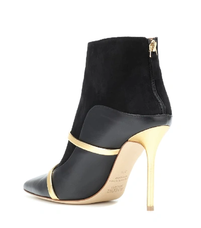 Shop Malone Souliers By Roy Luwolt Madison 100 Suede Ankle Boots In Black