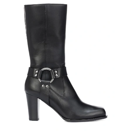 Shop Altuzarra Lucy Harness Leather Boots In Black