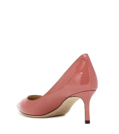 Shop Jimmy Choo Romy 60 Patent Leather Pumps In Pink