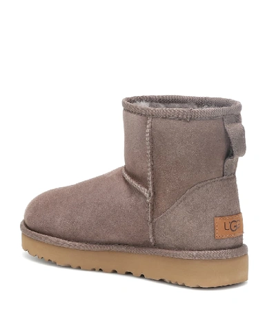 Shop Ugg Classic Mini Ii Suede Ankle Boots In Brown