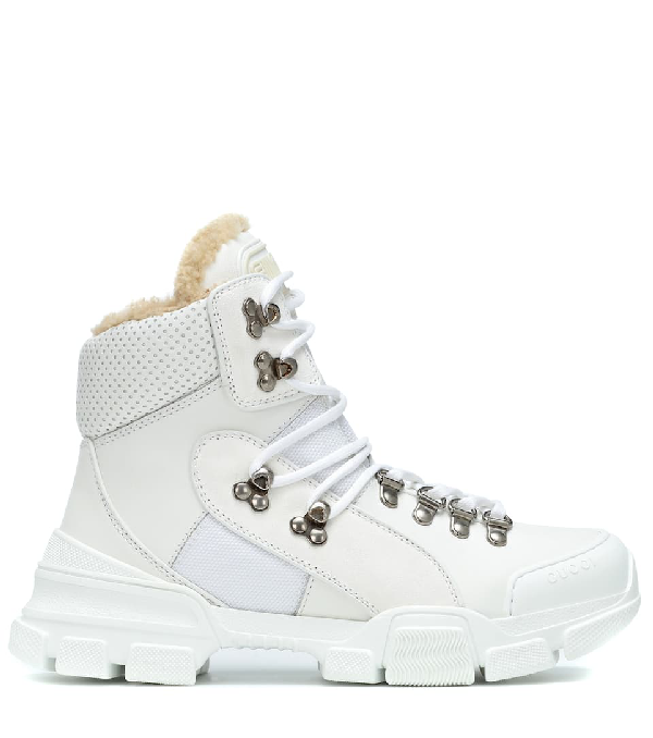 gucci white boots