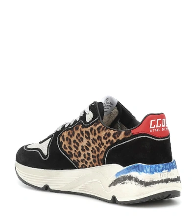 Shop Golden Goose Running Suede Sneakers In Multicoloured