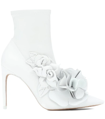 Shop Sophia Webster Jumbo Lilico Leather Ankle Boots In White