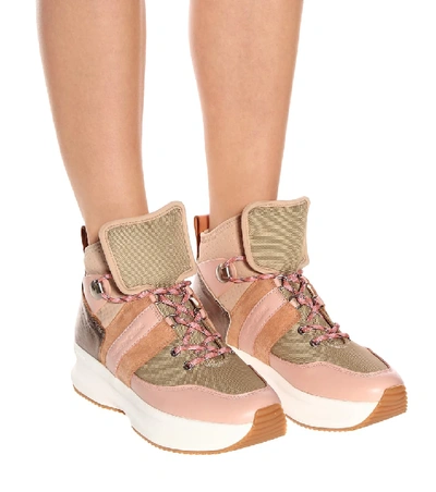 Shop See By Chloé High Top Sneakers In Multicoloured