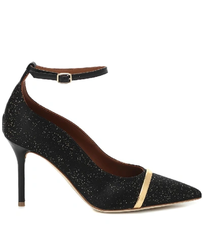 Shop Malone Souliers Molly 85 Satin Pumps In Black