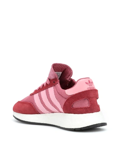 Shop Adidas Originals 1-5923 Suede-trimmed Sneakers In Pink