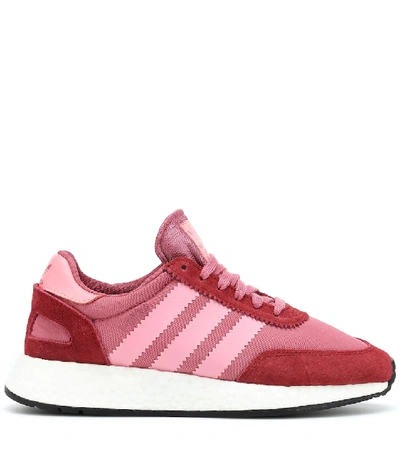 Shop Adidas Originals 1-5923 Suede-trimmed Sneakers In Pink