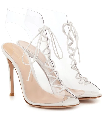 Shop Gianvito Rossi Helmut Pvc Ankle Boots In White