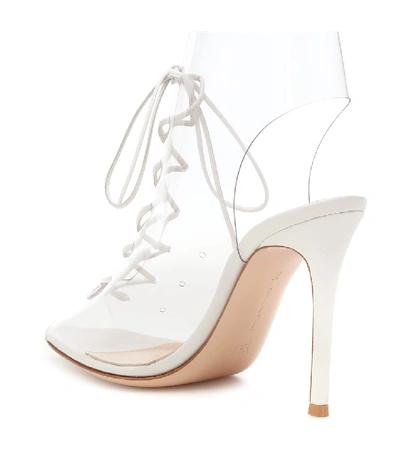 Shop Gianvito Rossi Helmut Pvc Ankle Boots In White