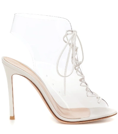 Shop Gianvito Rossi Helmut Pvc Ankle Boots In White