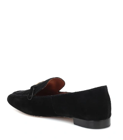 Shop Tory Burch Miller Suede Loafers In Black