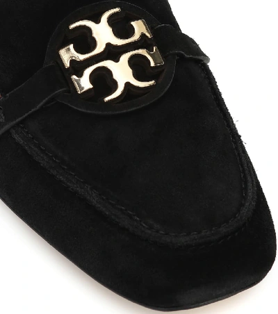 Shop Tory Burch Miller Suede Loafers In Black