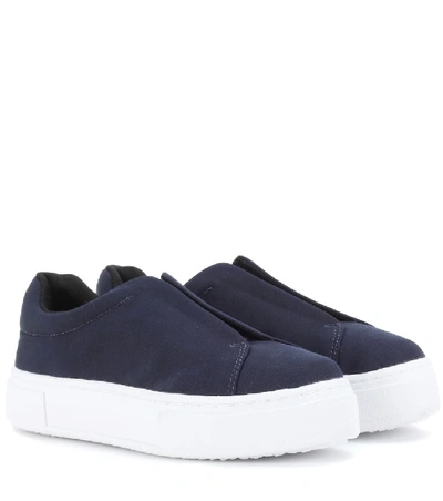 Shop Eytys Doja Slip-on Sneakers In Blue
