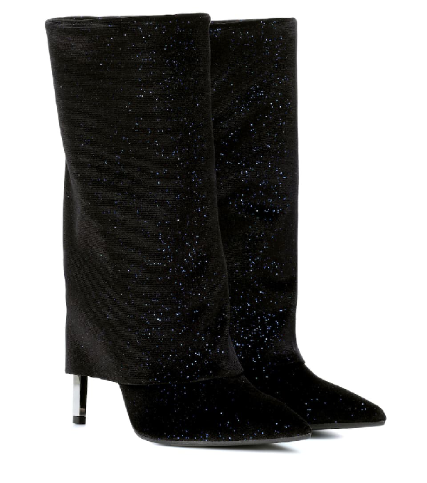 balmain glitter boots