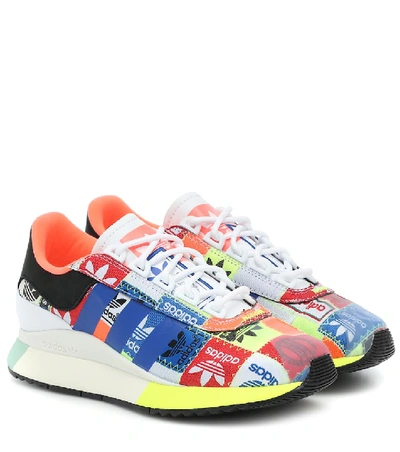 Shop Adidas Originals Sl Andridge Printed Sneakers In Multicoloured