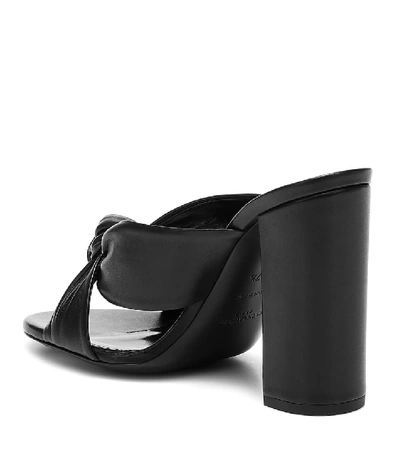 Shop Saint Laurent Loulou 100 Leather Sandals In Black