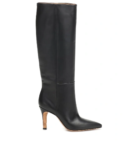 Shop Maison Margiela Leather Knee-high Boots In Black