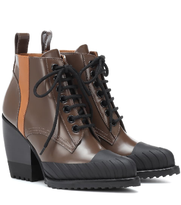 chloe boots lace up
