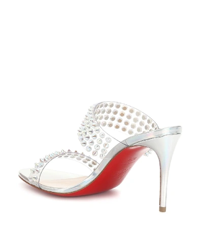 Shop Christian Louboutin Spikes Only 85 Sandals In Metallic