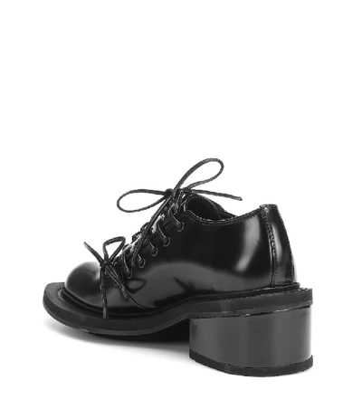 Shop Simone Rocha Leather Derby Shoes In Black