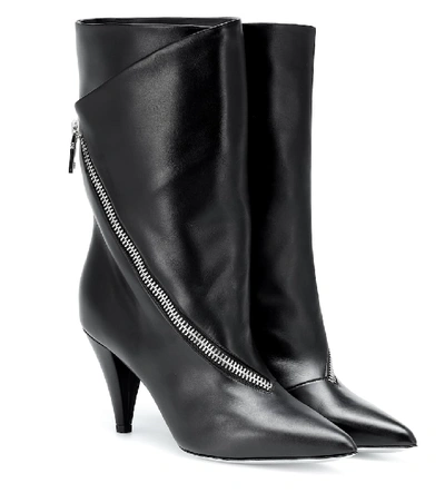 Shop Givenchy Leather Ankle Boots In Black