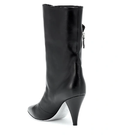 Shop Givenchy Leather Ankle Boots In Black