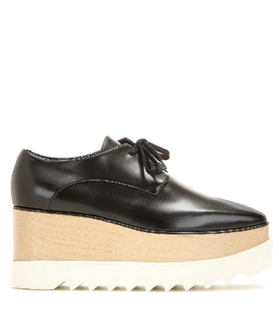 Shop Stella Mccartney Elyse Derby Platforms In Black