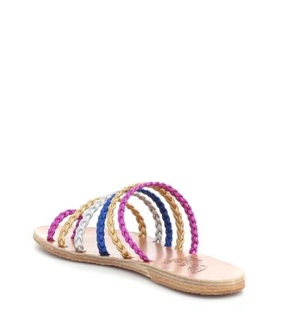 Shop Ancient Greek Sandals Niki Braids Leather Sandals In Multicoloured
