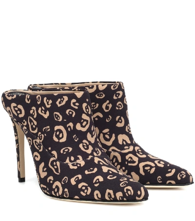 Shop Altuzarra Davidson Leopard-printed Mules In Black