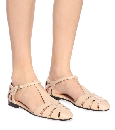 Shop Church's Rainbow Leather Sandals In Pink