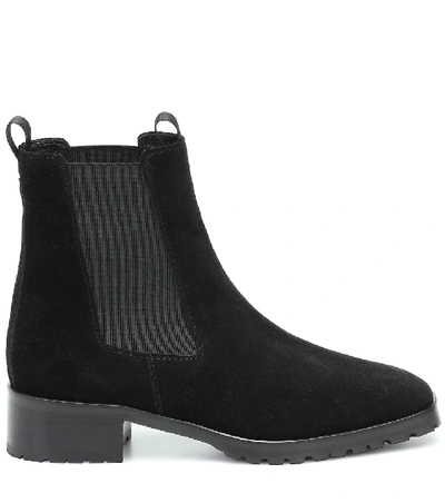 Shop Aeyde Karlo Suede Ankle Boots In Black