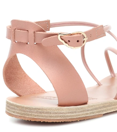 Shop Ancient Greek Sandals Meloivia Leather Sandals In Pink