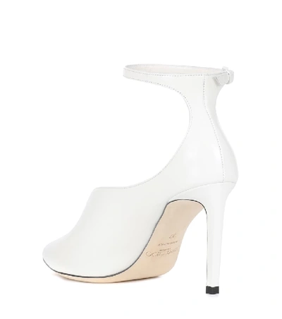 Shop Jimmy Choo Sonia 100 Leather Pumps In White