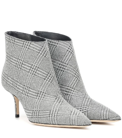 Shop Jimmy Choo Marinda 65 Glitter Ankle Boots In Grey