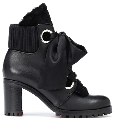 Shop Christian Louboutin Jenny From The Alps 70 Ankle Boots In Black