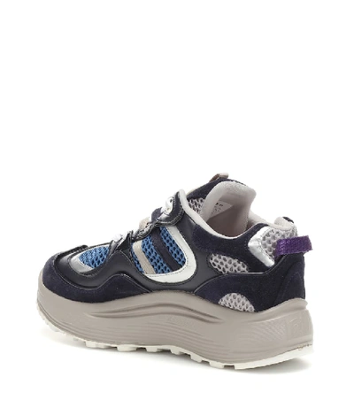 Shop Eytys Jet Turbo Leather Sneakers In Multicoloured