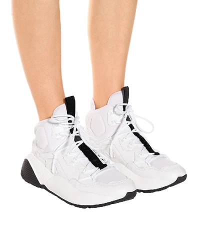 Shop Stella Mccartney Eclypse High-top Sneakers In White