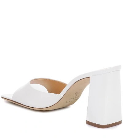 Shop By Far Juju Leather Sandals In White